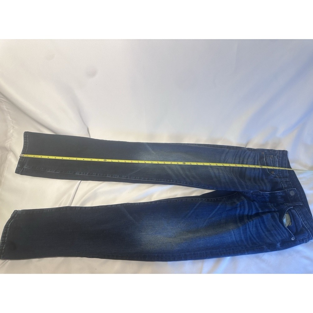 American Eagle Men's Flex Straight Leg Jeans Dark Wash Blue 28x34 Stretch Denim - Picture 3 of 8